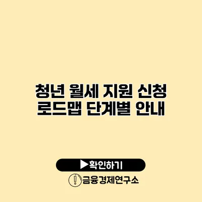 청년 월세 지원 신청 로드맵 단계별 안내